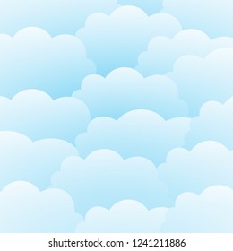 Sky and cloud background can be used for posters, flyers, postcards, web banners. Vector illustration of EPS 10.
