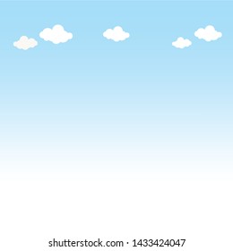 Sky Cloud Design Gradient Background Vector Stock Vector (Royalty Free ...