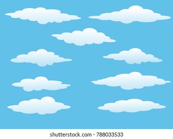 sky cloud icon  background blue vector weather cloudy blue white art natrue