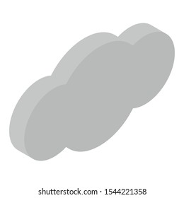 Sky cloud icon. Isometric of sky cloud vector icon for web design isolated on white background