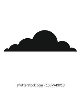 Sky cloud icon. Simple illustration of sky cloud vector icon for web design isolated on white background