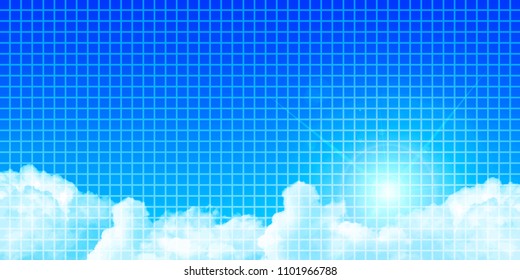 Sky cloud landscape background