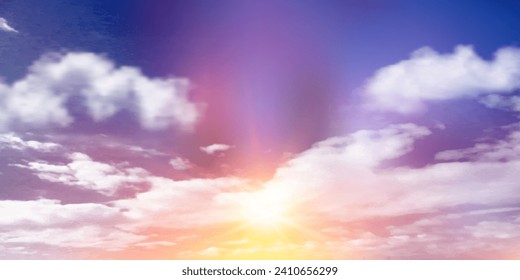 Fondo de la naturaleza del paisaje de la nube de cielo