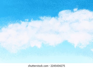 Sky Cloud-Landschaft, AquarellHintergrund
