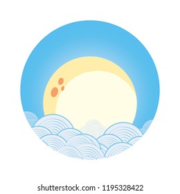 sky cloud moon night design