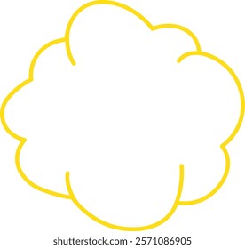 Sky Cloud Outline Doodle Vector Illustration