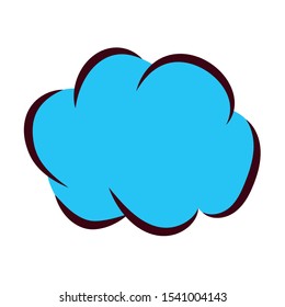 sky cloud pop art style vector illustration design