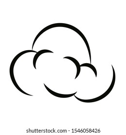 sky cloud pop art style vector illustration design