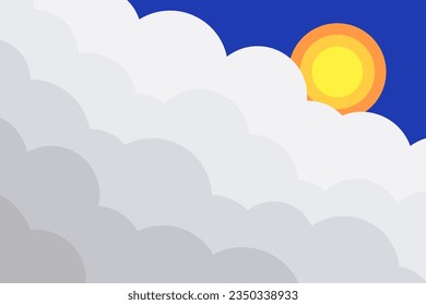 cielo con nubes. fondo de la estación lluviosa