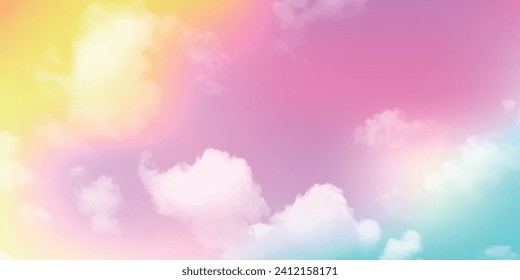 fondo de paisaje de verano de la nube cielo