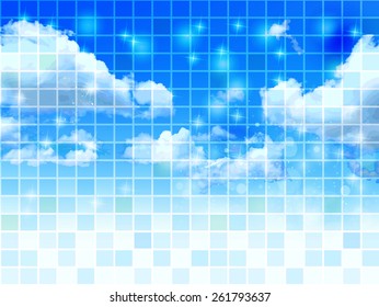  Sky clouds background