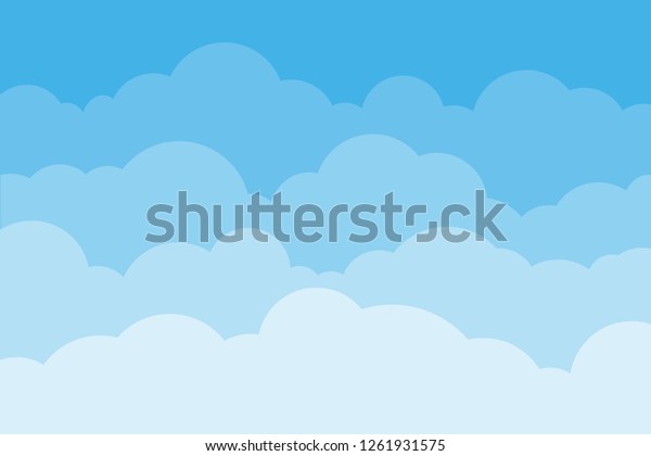 Sky Clouds Background Sky Cloud Blue Stock Vector Royalty Free