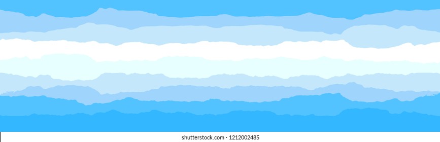 Sky and Clouds Background. Stylish design with a flat poster, flyers, postcards, web banners. Isolated Object. Vector illustration.