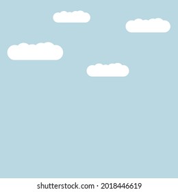 Sky clouds background vector illustration