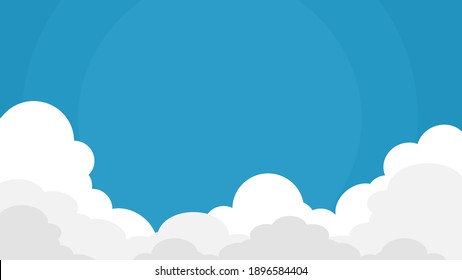 Sky and Clouds Background. web banners. Vector illustration