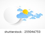 Sky with clouds banner