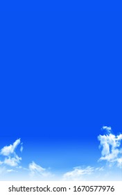 Sky clouds blue landscape background