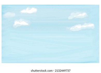 Sky and clouds, blue and white, gentle background, for design and printing
