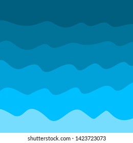 Sky and clouds. Cartoon cloudy background. Heaven scene with blue sky and white cloud. Vector template illustration 