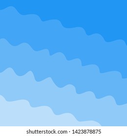 Sky and clouds. Cartoon cloudy background. Heaven scene with blue sky and white cloud. Vector template illustration 