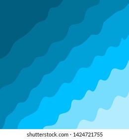 Sky and clouds. Cartoon cloudy background. Heaven scene with blue sky and white cloud. Vector template illustration 