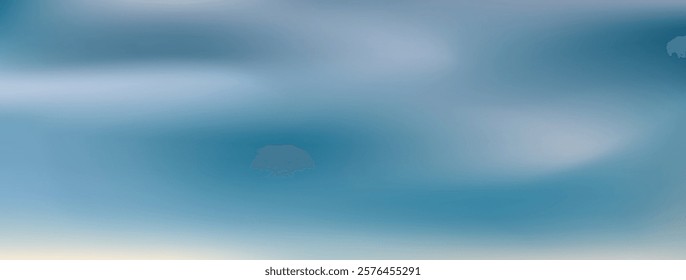 Sky with clouds. Gradient background. Vector illustration.