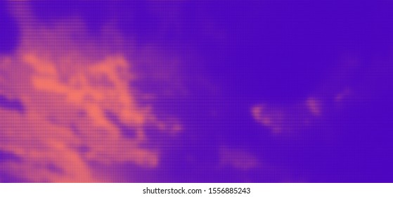 Sky with Clouds Halftone Vector Background. Trendy Backdrop for Your Business and Advertising Graphic Design