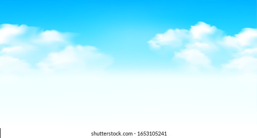Sky clouds landscape light background