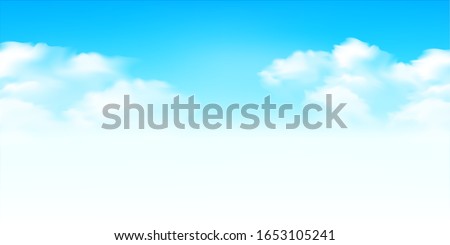 Sky clouds landscape light background