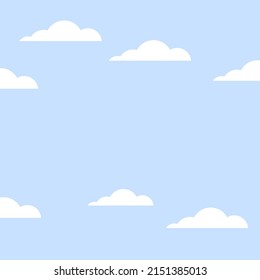 Himmel mit Wolken an einem sonnigen Tag Vektor 