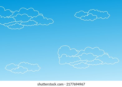 Sky with clouds on a sunny day.