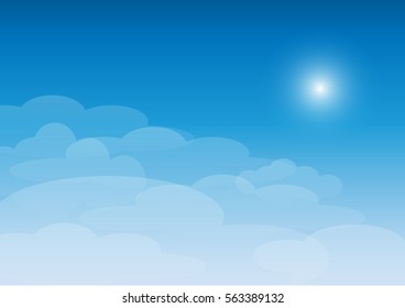 sky with clouds on a sunny day