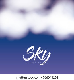 sky clouds poster with clouds over nightly sky