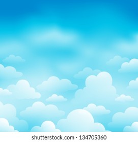 Sky and clouds theme image 1 - eps10 vector illustration.