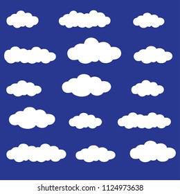 sky clouds vector
