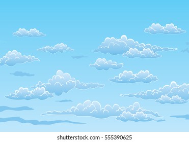 Sky Clouds Background Stock Vector (Royalty Free) 1351427387