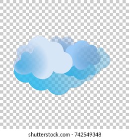 Sky and Clouds.Isolated Object. Vector illustration. EPS 10