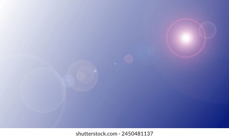 sky color blue gradient wallpaper lense flare effect. Wallpaper background For Web and Mobile Applications, business infographic and social media, modern decoration, art illustration template design. 