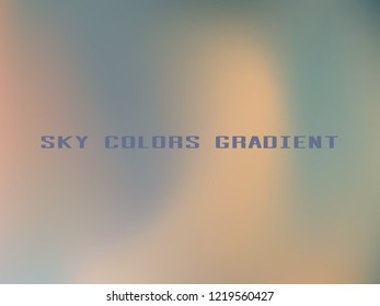 Sky Colors Gradient Background. Azure Mash Texture. Blurred Sky-blue Original Wallpaper. Natural Colors Gradient Template. Halftone and Pastel New Backdrop