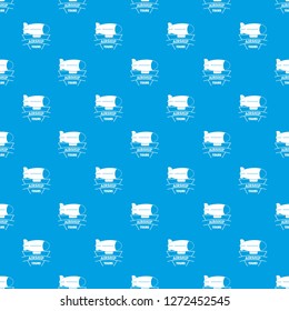 Sky dirigible pattern vector seamless blue repeat for any use