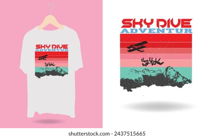 SKY DIVE t-shirt Design
ADVENTURE t-shirt Design