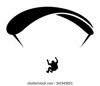 Sky Diving Logo Icon Vector