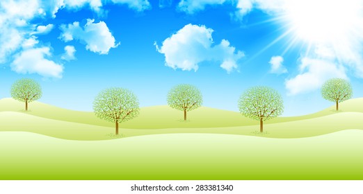 Sky early summer background