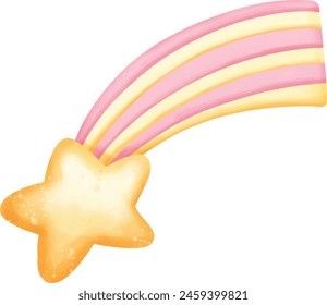Sky elements, stars, sun, moon, rainbow, clouds