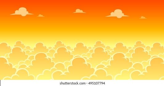 Sky Evening Game Background.
Suitable for side scrolling, action, and adventure game.