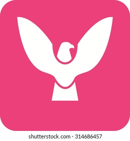 Sky, falcon,eagle icon vector image. Can also be used for Animals and Insects. Suitable for mobile apps, web apps and print media.