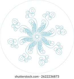 Sky Flower autêntico design de fundo 