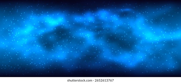 Sky galaxy cloud with Nebula and stars dark night background vector illustration.