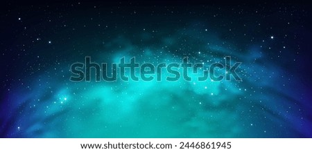 Sky Galaxy,Cloud with Nebula and Stars at Dark Blue Night Background,Vector Universe filled with Starry in Blue Sky,Beautiful Nature Star field with Milky Way,Horizon banner colorful cosmos, stardust 
