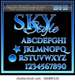 Sky Graphic Style for Various Design